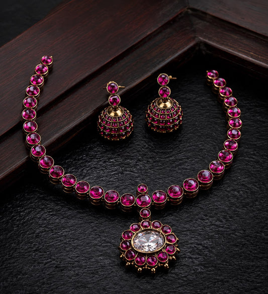 Red Kundan Necklace