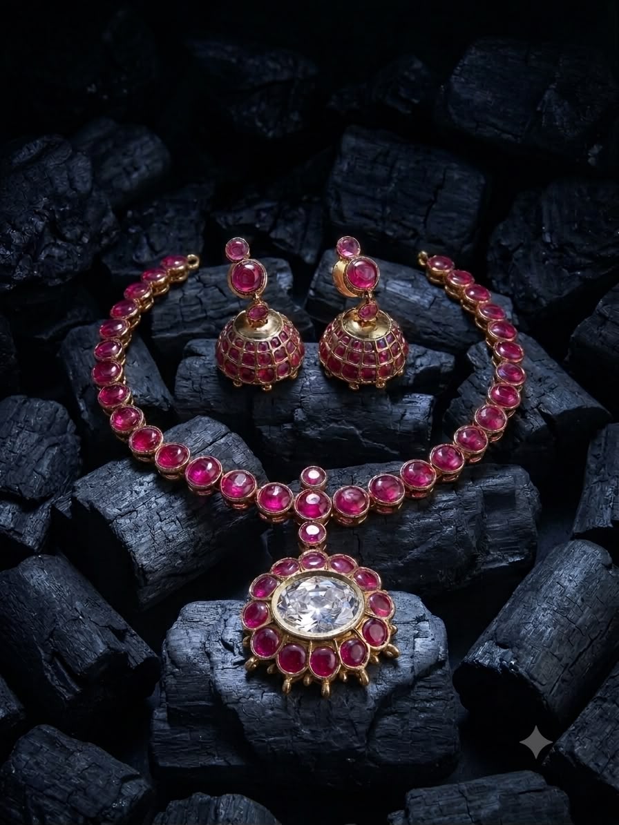 Red Kundan Necklace