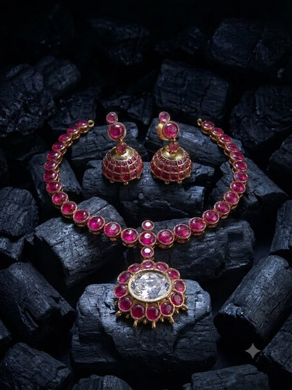 Red Kundan Necklace
