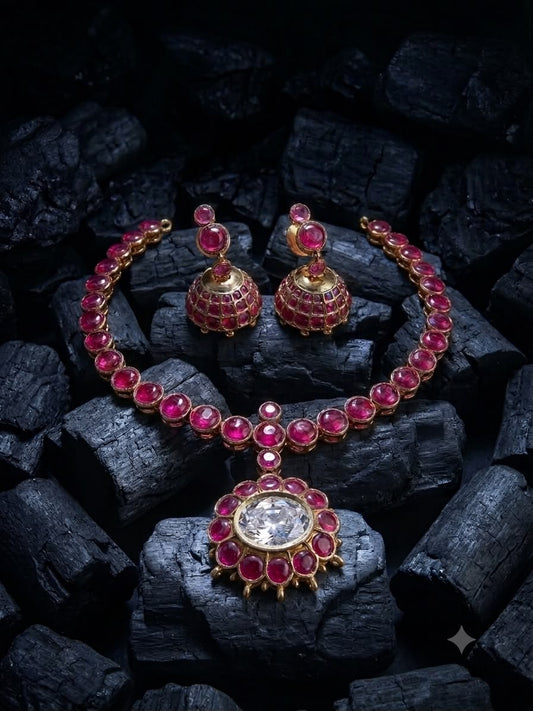 Red Kundan Necklace