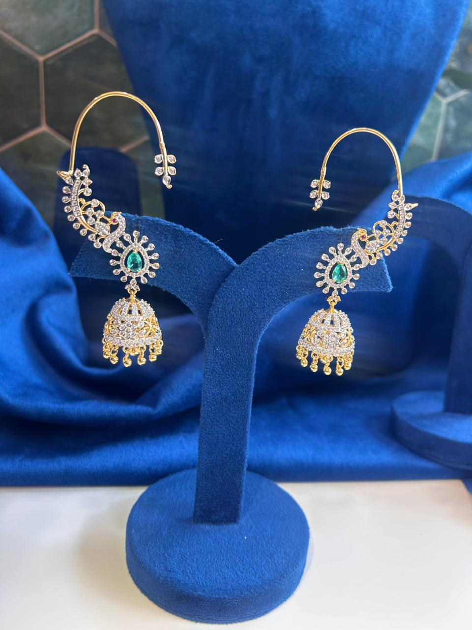 Diamond Look Designer Premium Jhumka Screwback