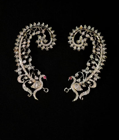 Designer Swan Earcuffs