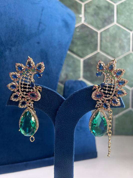 Grand Designer Russian Green Earcuffs (Victorian)