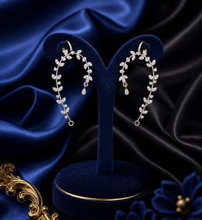 Designer Floral Earcuffs