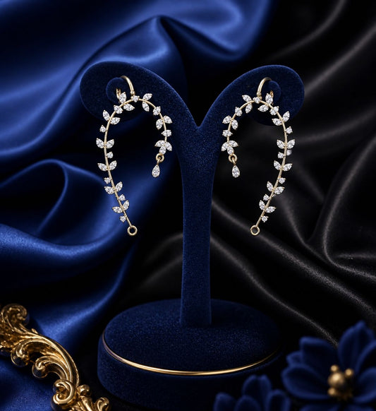 Designer Floral Earcuffs