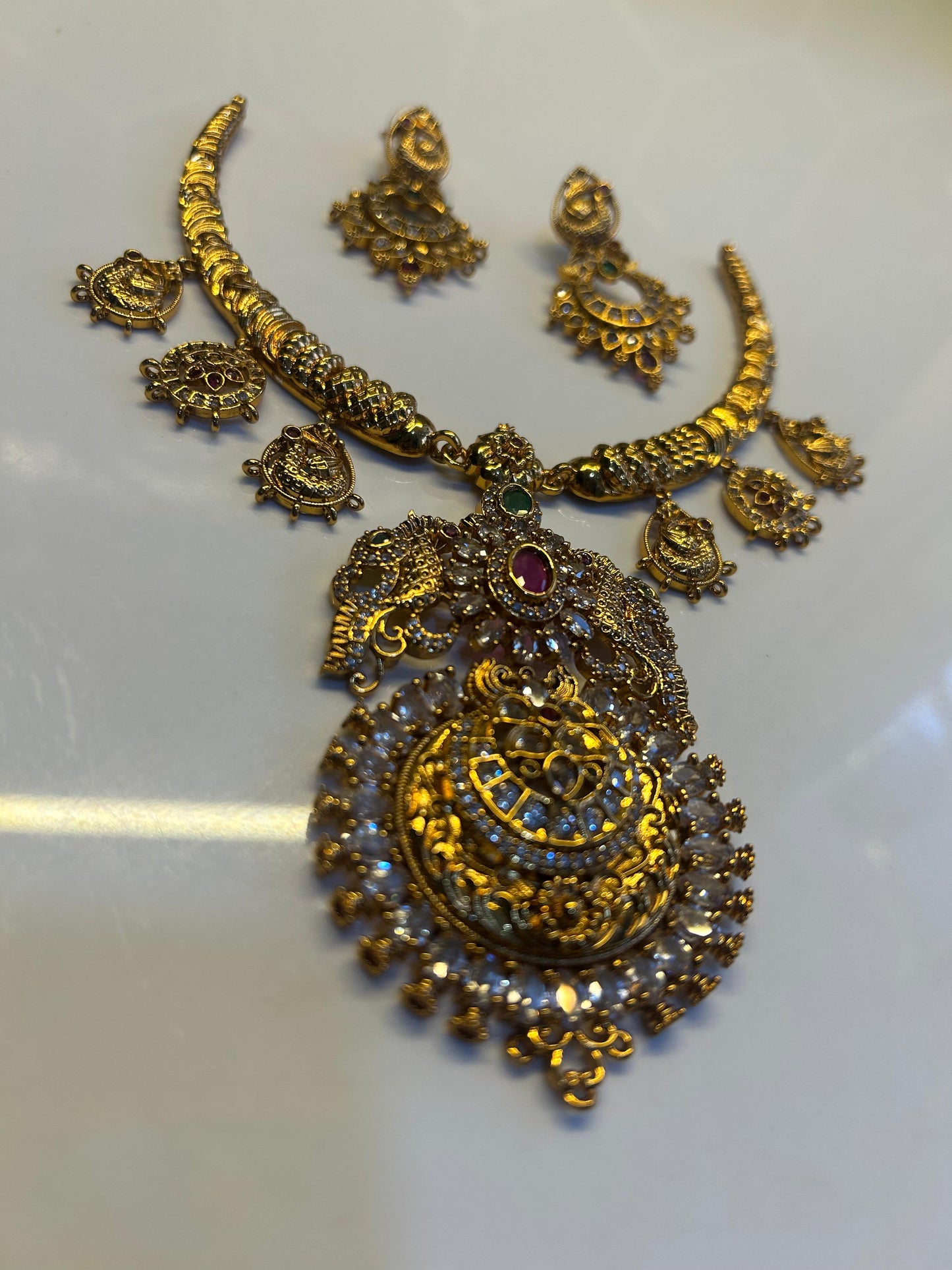 Micro Gold Designer Parrot Necklace