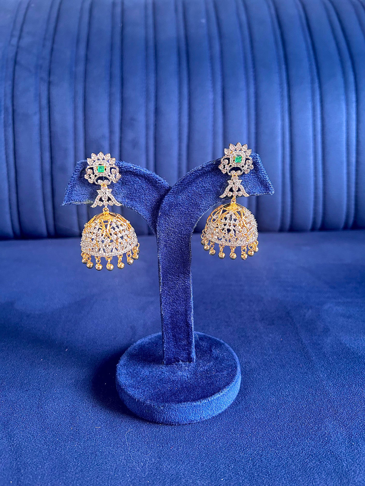 Emerald Screwback Jhumka