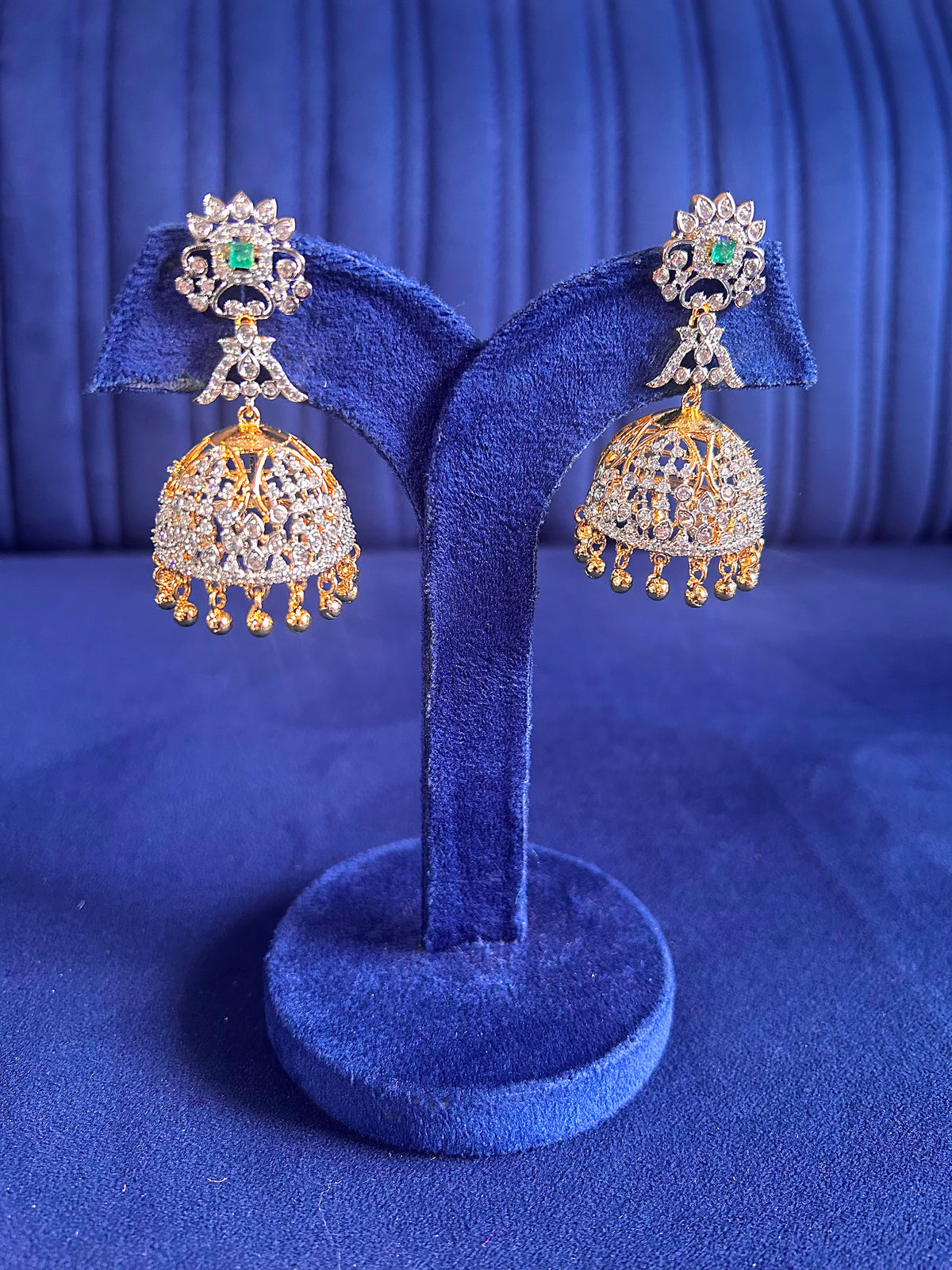 Emerald Screwback Jhumka