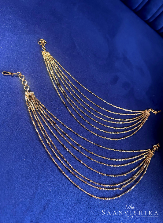 Bridal 7 Layered Ear chain