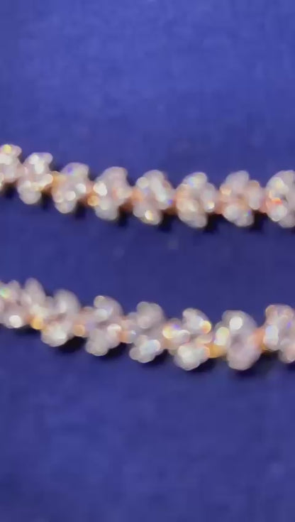 Leaf Diamond Replica Long Earchain