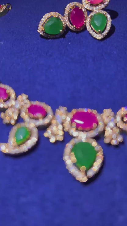 Mango Necklace with Earrings