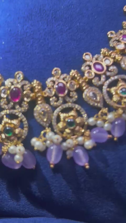 Purple natural Beads grand combo
