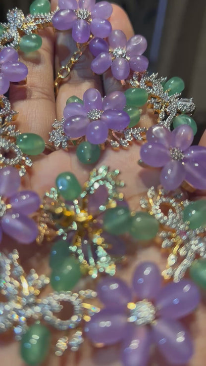 Floral Natural Beads Necklace